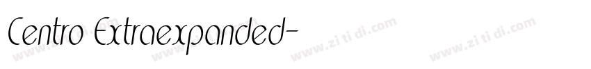 Centro Extraexpanded字体转换